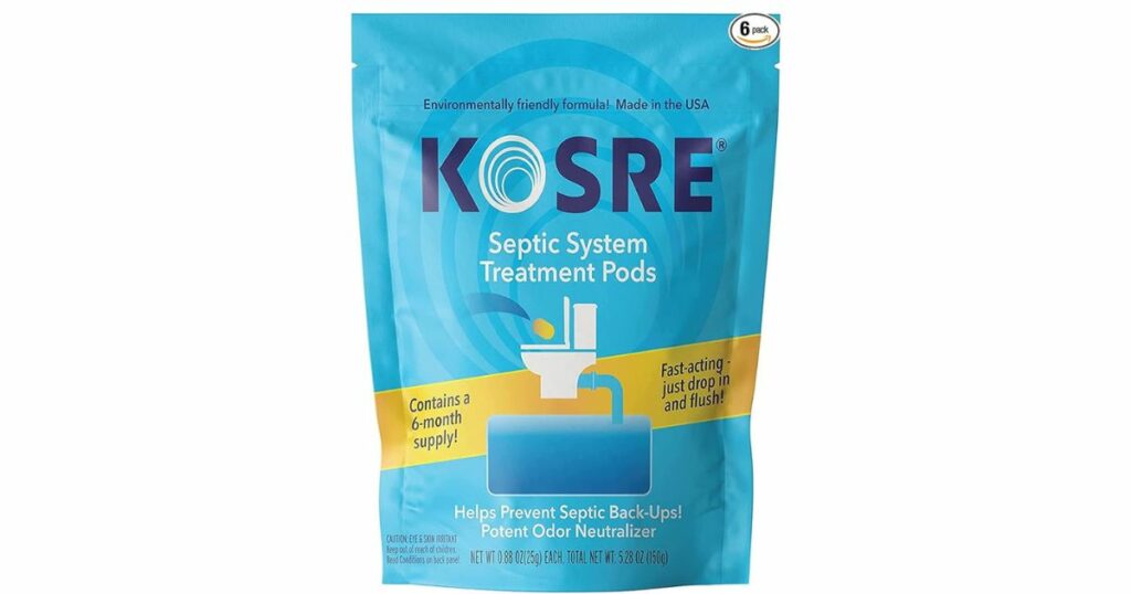 KOSRE Septic Tank Treatment Pods - Top Recommended Septic Tank Treatments