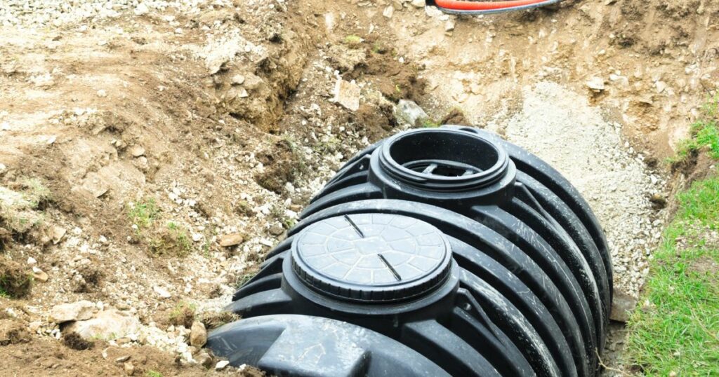 types of septic systems - plastic chambers